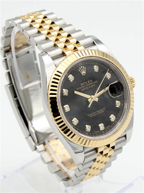 rolex datejust 41 diamond dial black|rolex datejust 41 retail price.